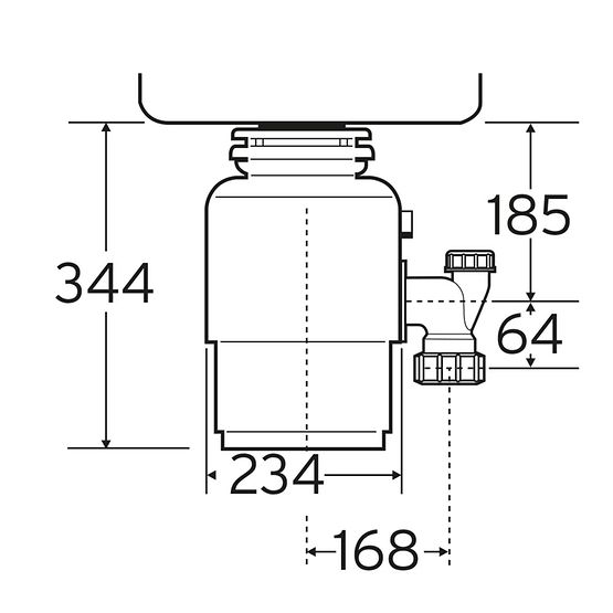 maisto atlieku smulkintuvas insinkerator evolution 200 ismatavimai